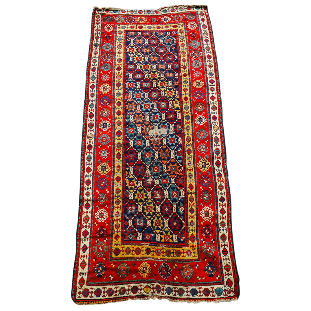 Antique Caucasian Talysh Wool Runner Rug (1 of 10)