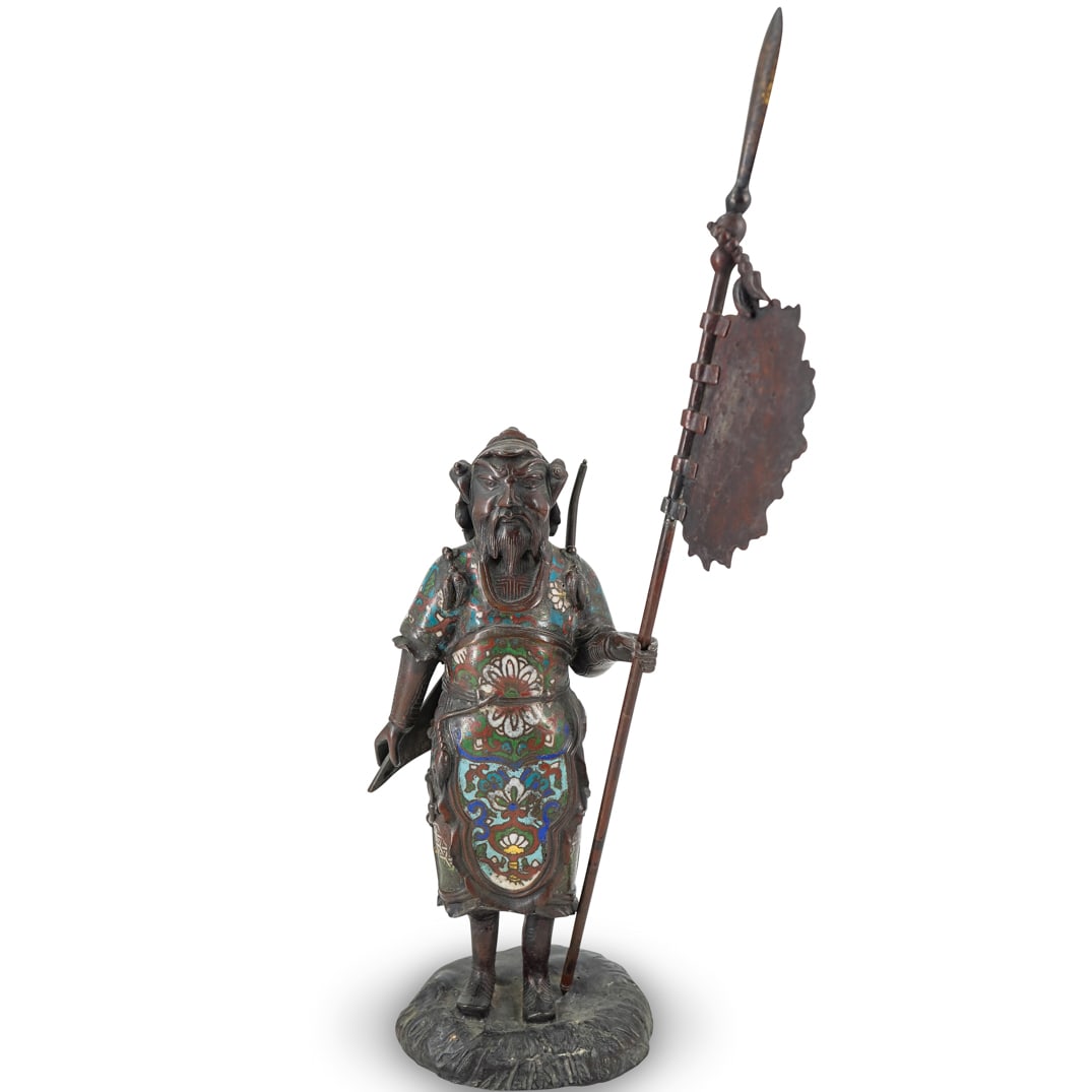 Antique Chinese Cloisonne and Bronze Warrior (1 of 16)