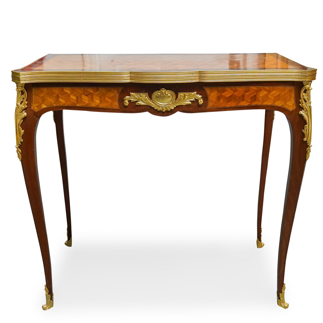 19th Century French Louis XV Parquetry Side / Card Table (1 of 16)