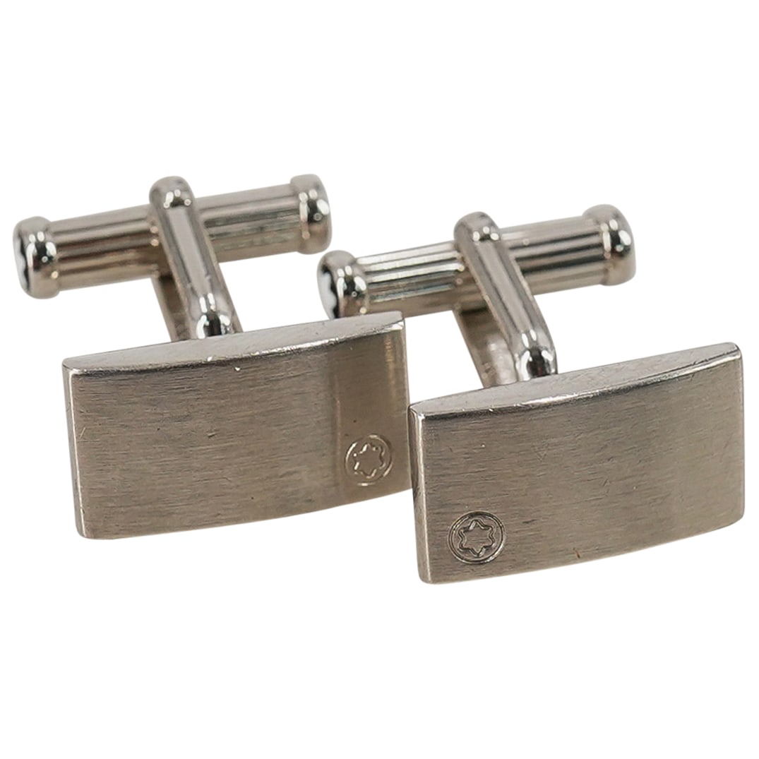 Montblanc Stainless Steel Rectangular Cufflinks (1 of 7)