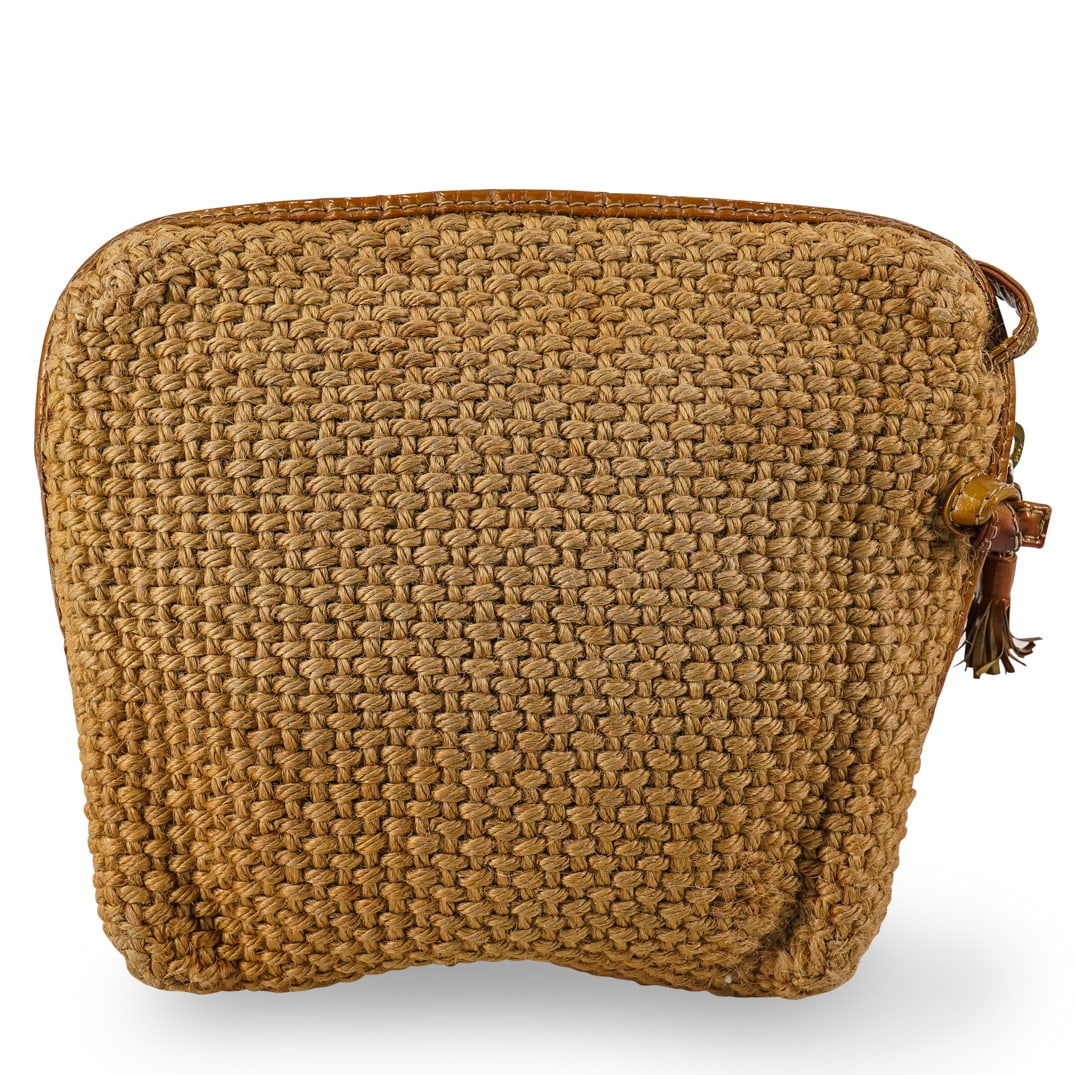 Vintage Bottega Veneta Jute Woven Shoulder Bag (1 of 16)