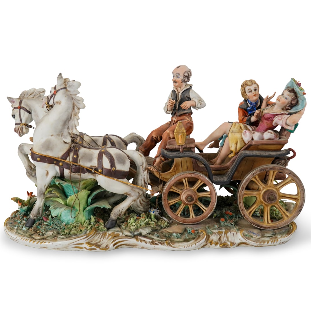Carpie Pietro For Capodimonte Porcelain Carriage Grouping (1 of 20)