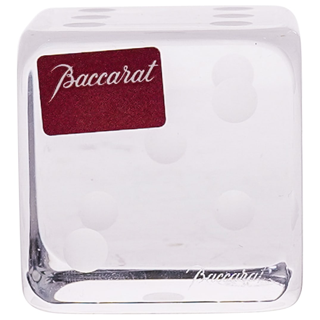 Baccarat Crystal Dice Paperweight (1 of 9)
