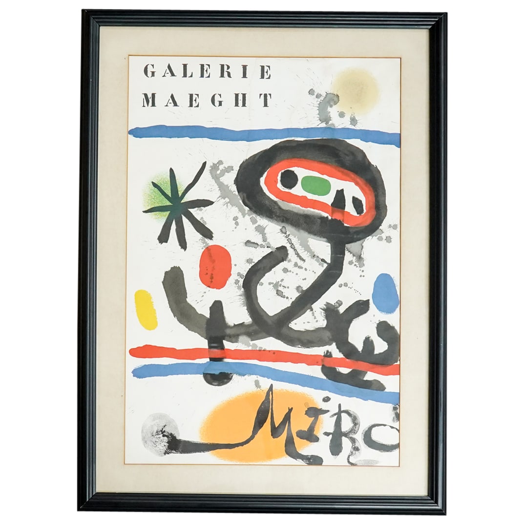 Galerie Maeght Joan Miro Exhibition Poster (1 of 6)