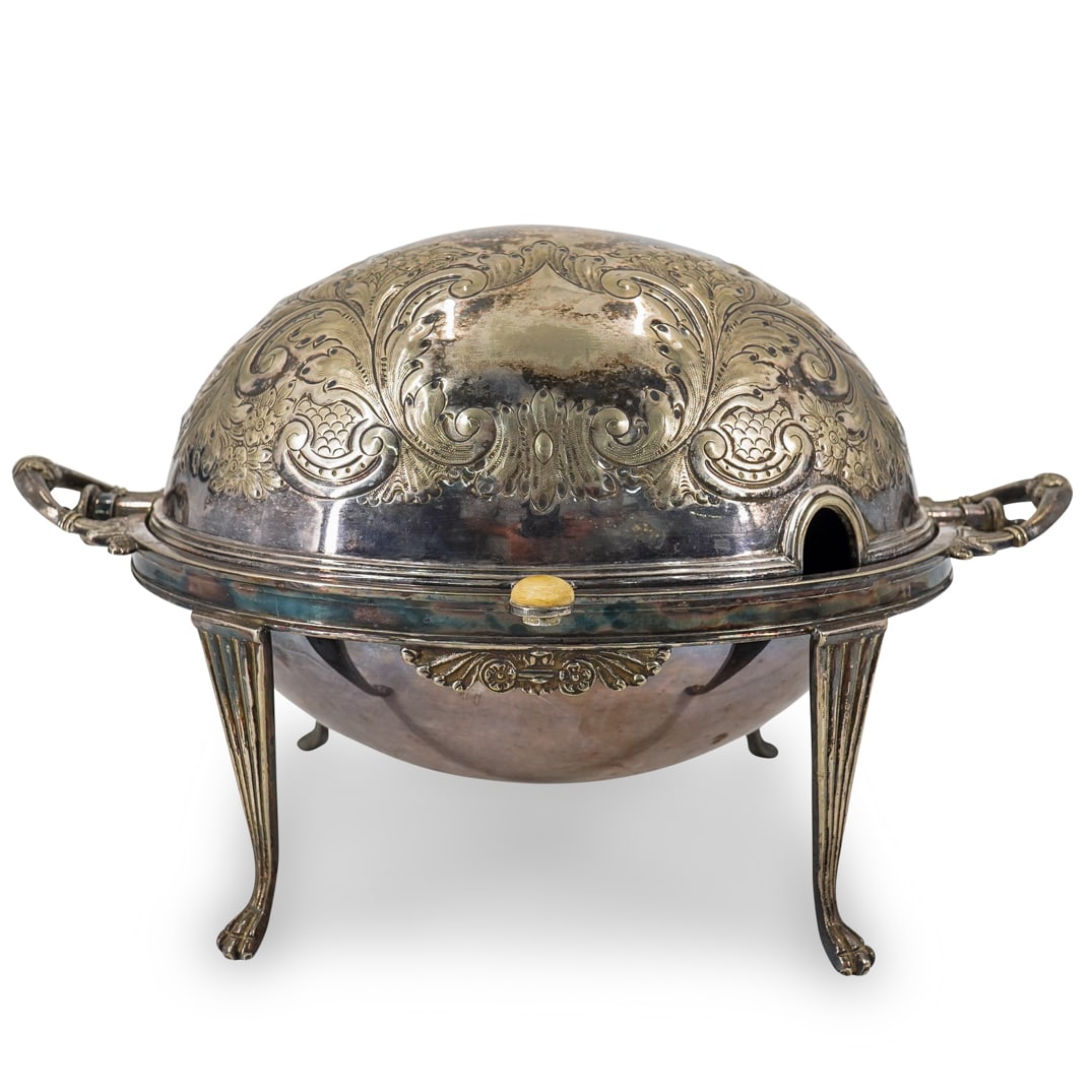 Antique Walker And Hall Sheffield Silver Plated Heated Lidded Entree Server (1 of 17)