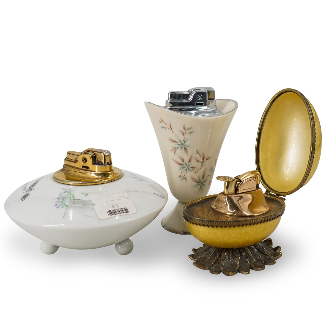 (3 Pc) Vintage Desk Table Lighters Assorted Grouping Collection (1 of 20)