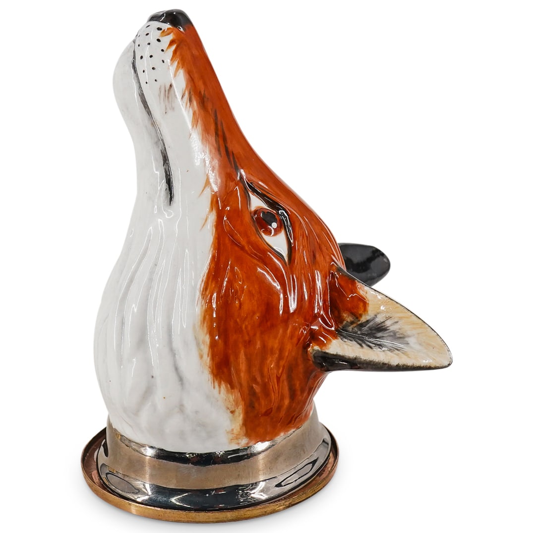 English James Kent Old Foley Fox's Head Stirrup Cup (1 of 6)