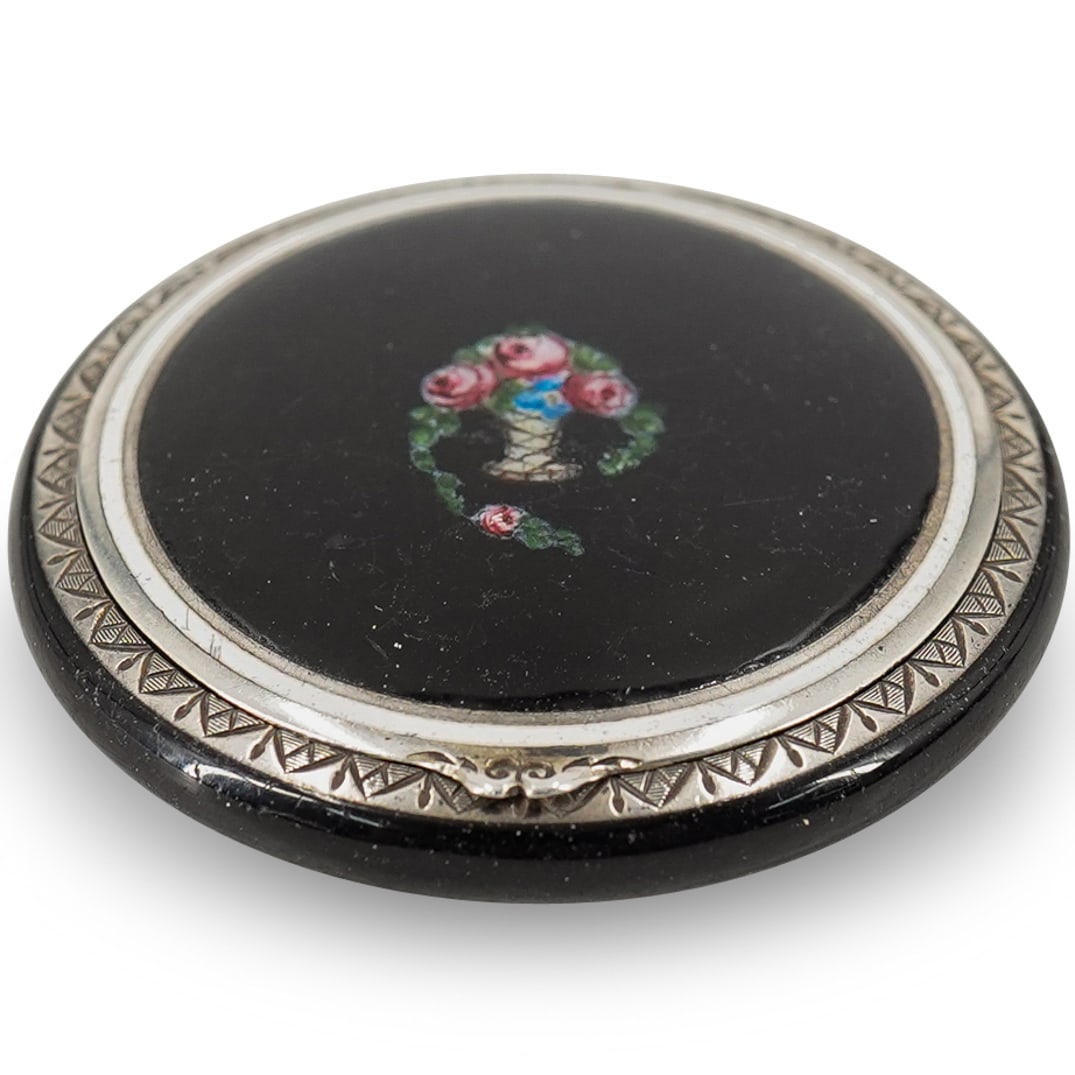 Foster & Bailey Enameled Sterling Silver Compact (1 of 7)