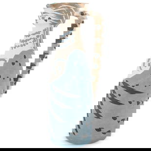 Pablo Picasso, Spanish (1881-1973) Ceramic Jug Femme (A.R. 296): DESCRIPTION: Pablo Picasso, Spanish (1881-1973) Ceramic jug Femme (A.R. 296) stamped and marked 'Picasso/Madoura Plein Feu/Edition Picasso, 75/200' (underneath) white earthenware ceramic pitcher,