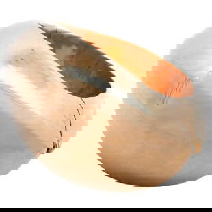 Tiffany & Co. x Frank Gehry 18k Gold Bangle Bracelet: DESCRIPTION: A Tiffany & Co. bracelet designed by Frank Gehry features an 18k yellow gold foundation in abstract form. Opens by a push button hinged closure, stamped "Tiffany & Co Gehry" "18k". Total