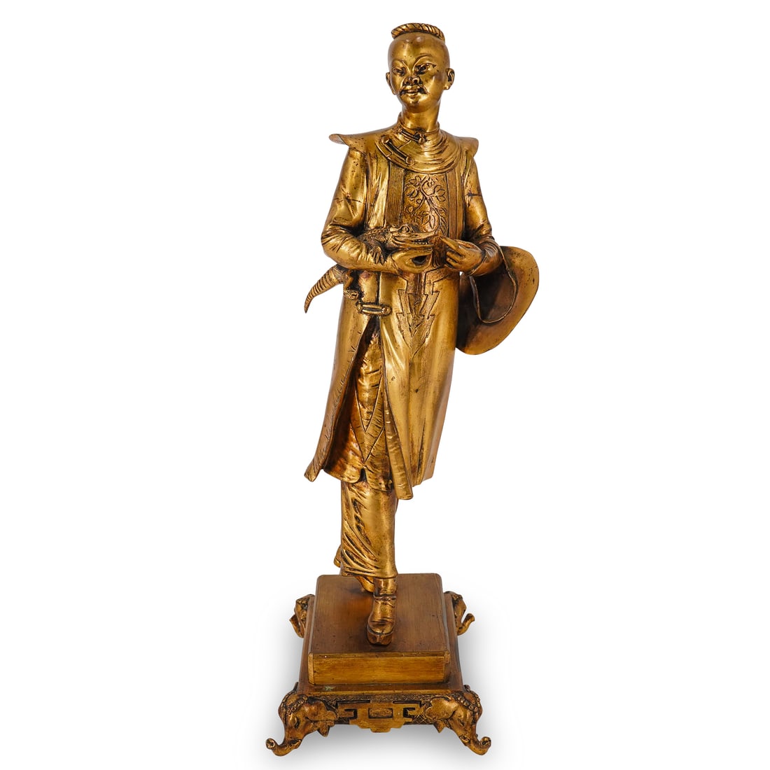 Auguste Louis Lalouette (French, 1826-1883) Gilt Bronze Chinoiserie Figure (1 of 14)