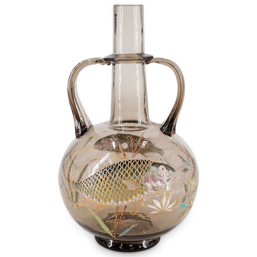 Nancy Daum Glass Double Amphora Fish Vase (1 of 6)