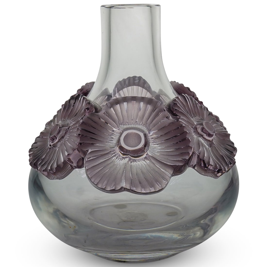 Lalique France "Atossa" Crystal Vase (1 of 6)