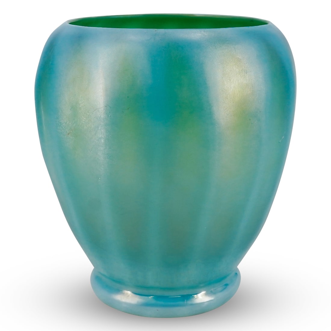 Antique Steuben Iridescent Faceted Vase (1 of 7)