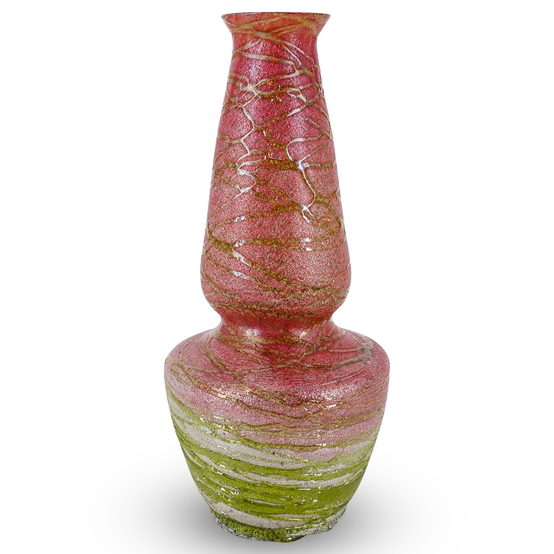 Art Nouveau Loetz Threaded Textured Gradient Vase (1 of 6)