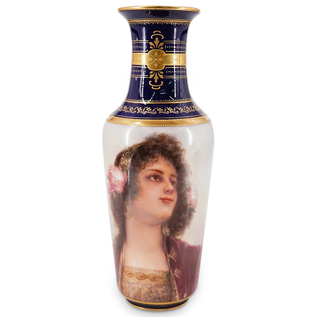 Royal Vienna Porcelain Portrait Vase (F. Tenner) (1 of 8)