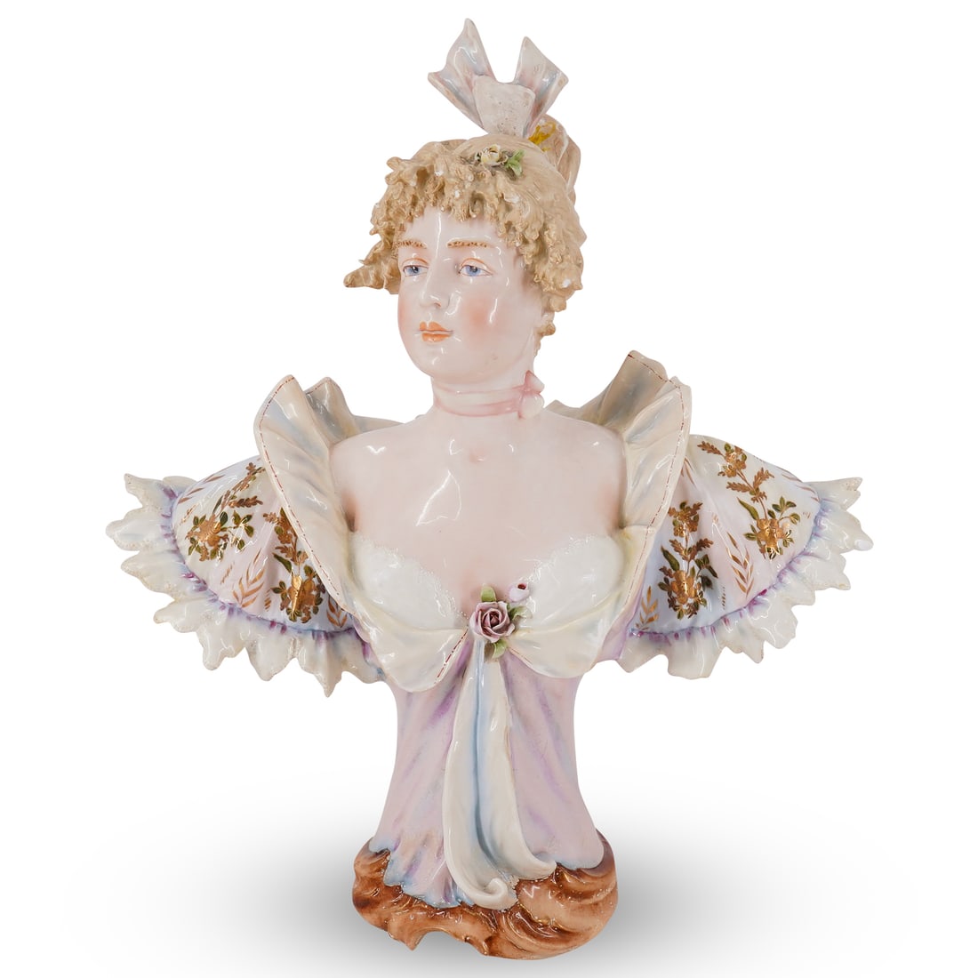 Art Nouveau German Rudolstadt Porcelain Bust Sculpture (1 of 14)