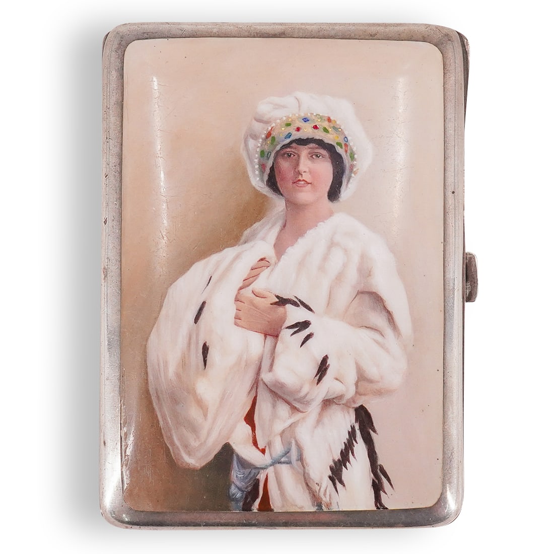 Art Deco European Silver & Enamel Cigarette Case (1 of 11)