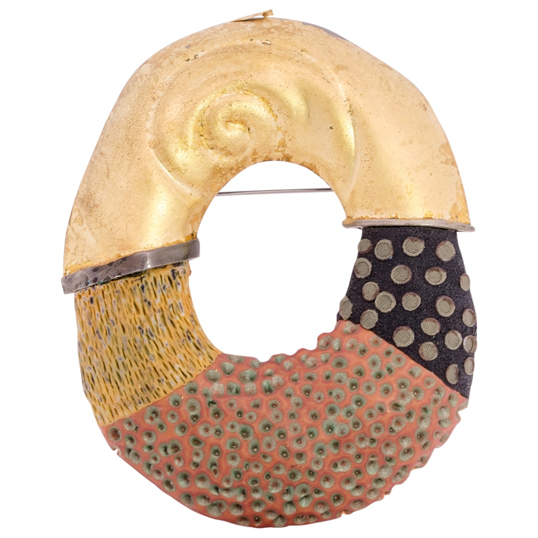 Ford Forlano Sterling Silver and Polymer brooch (1 of 6)