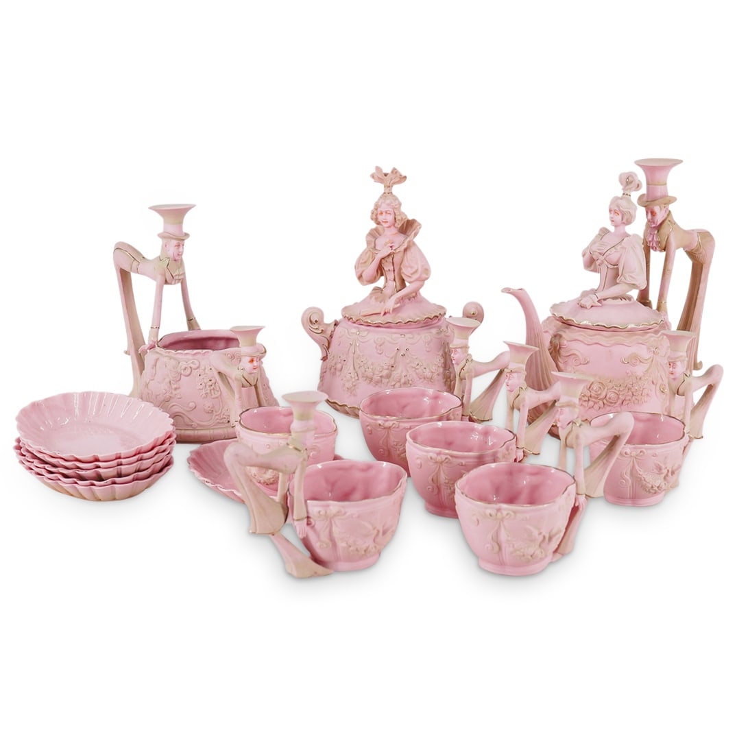 (15 Pc) Rare Schafer & Vater Whimsical Tea Set (1 of 20)