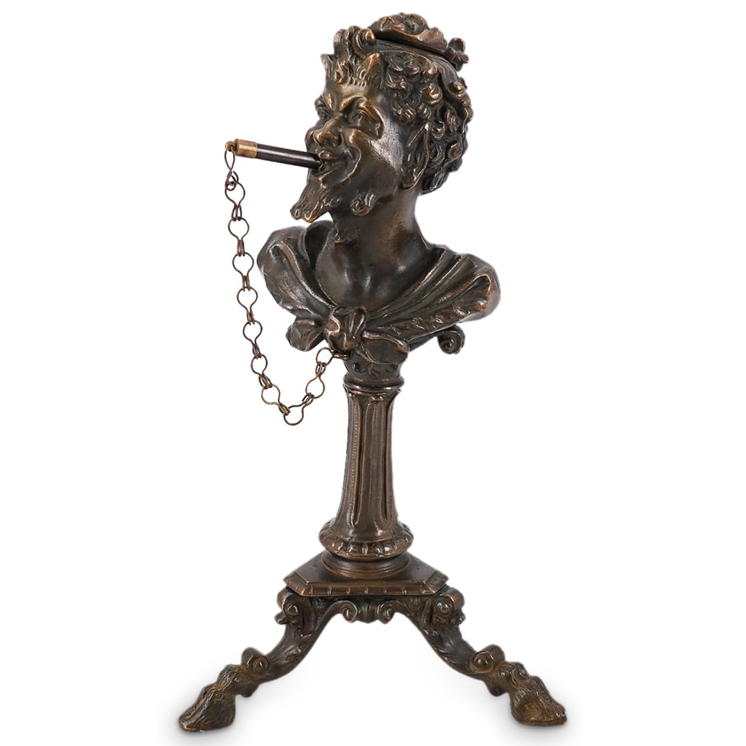 Antique Satyr Cigar Lighter (1 of 13)