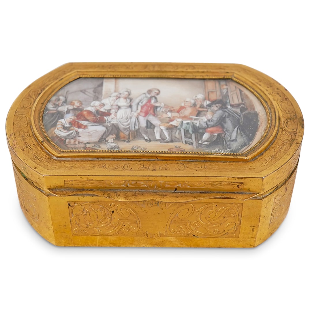 19th Century French Gilt Bronze Vanity Box (1 of 12)