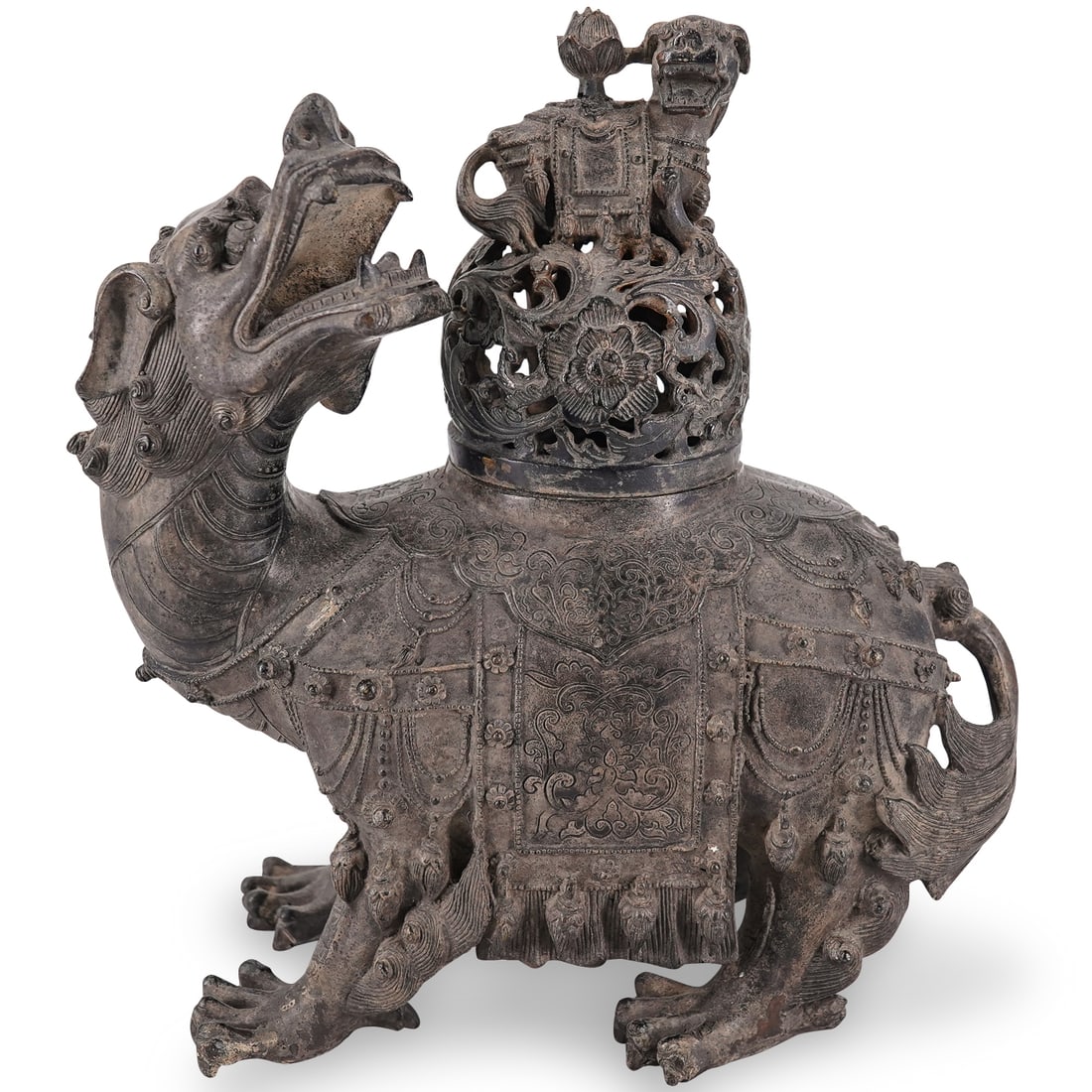 Chinese Archaic Style Bronze Qilin Censer (1 of 12)
