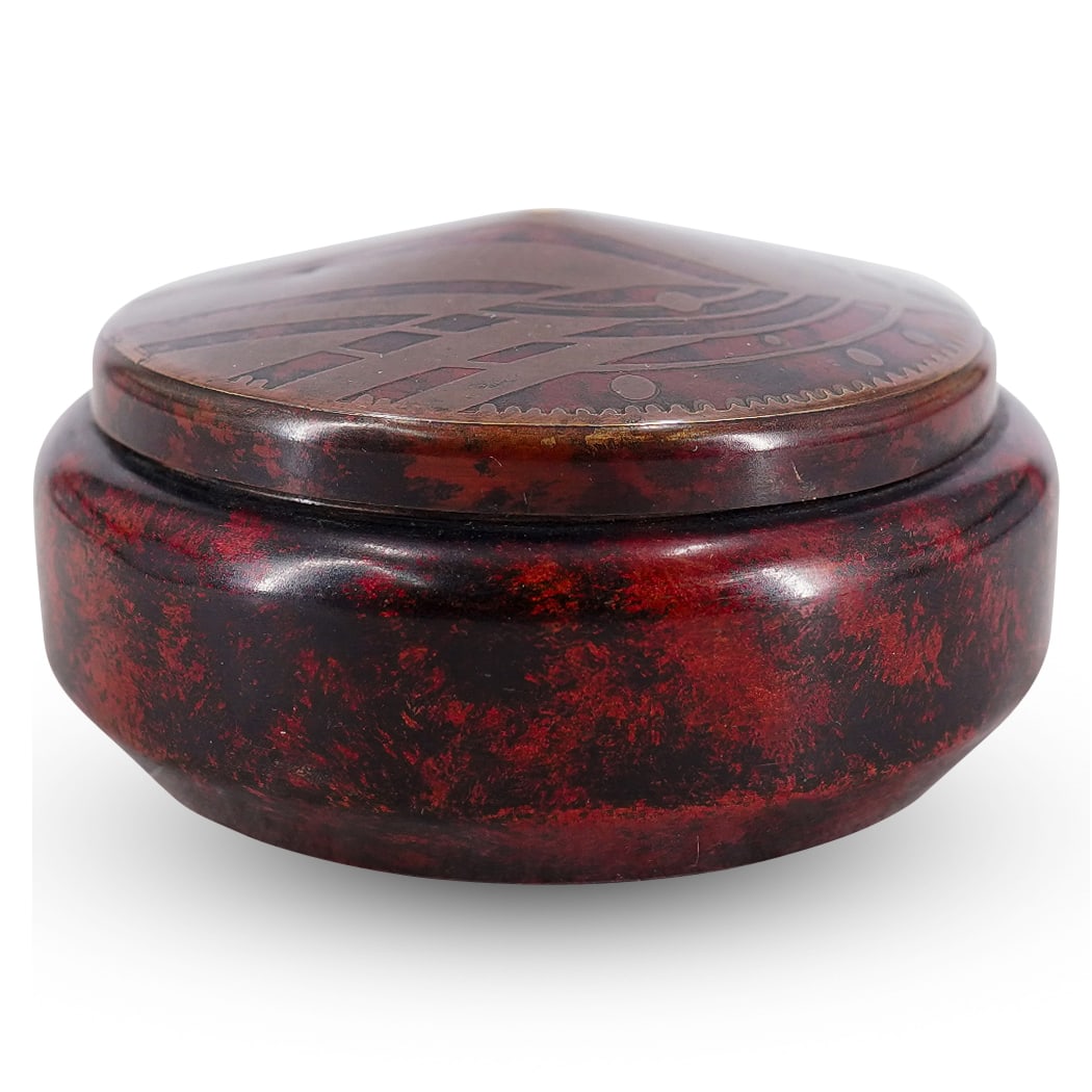 Art Deco Dinanderie Lidded Box (1 of 7)