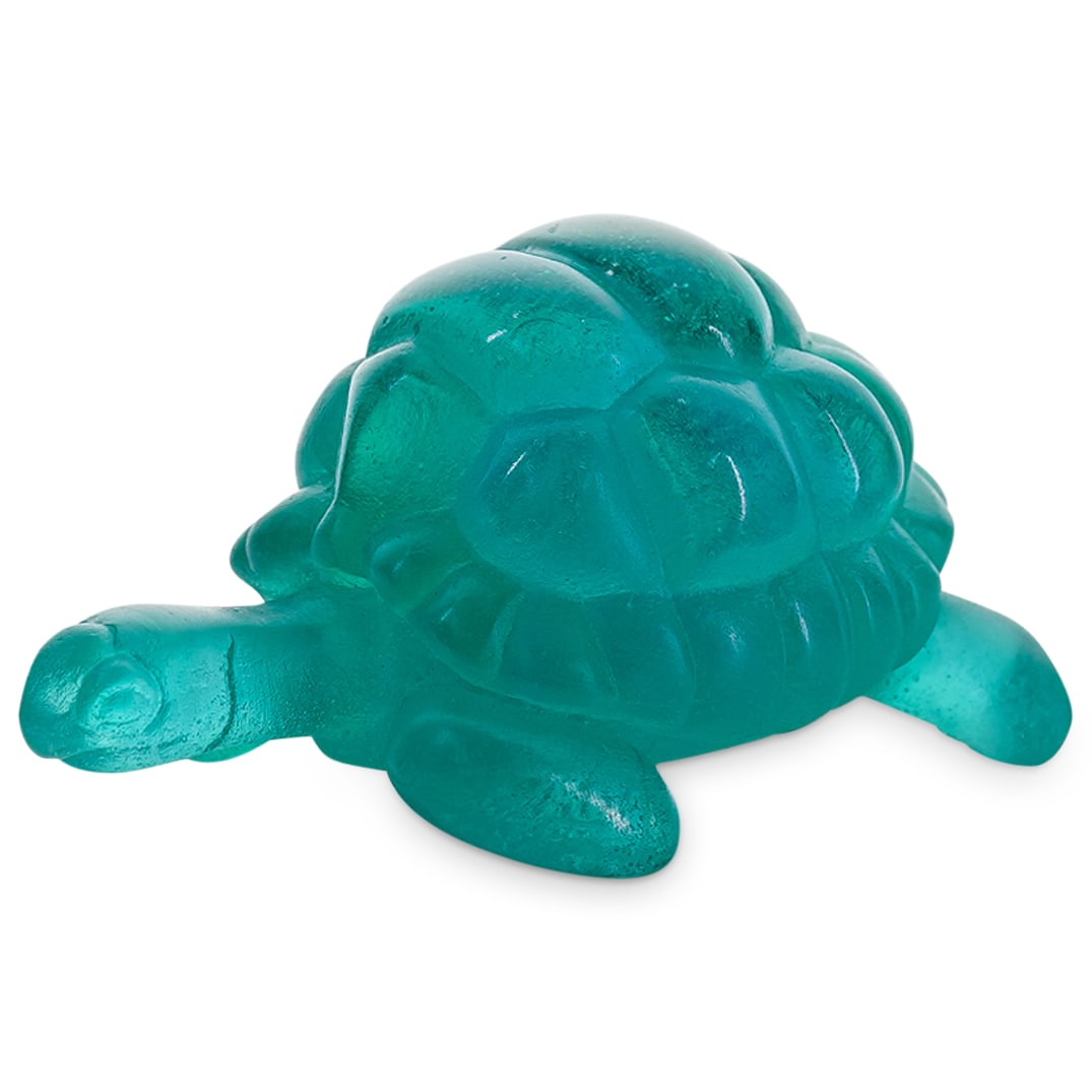 French Daum Pate-De-Verre Green Turtle Sculpture (1 of 8)