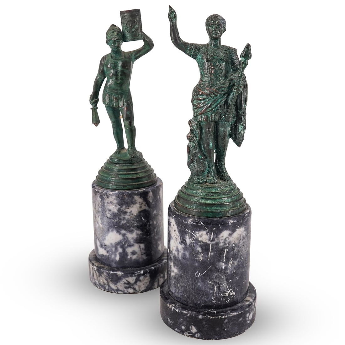 Pair Roman Style Metal Sculptures (1 of 19)