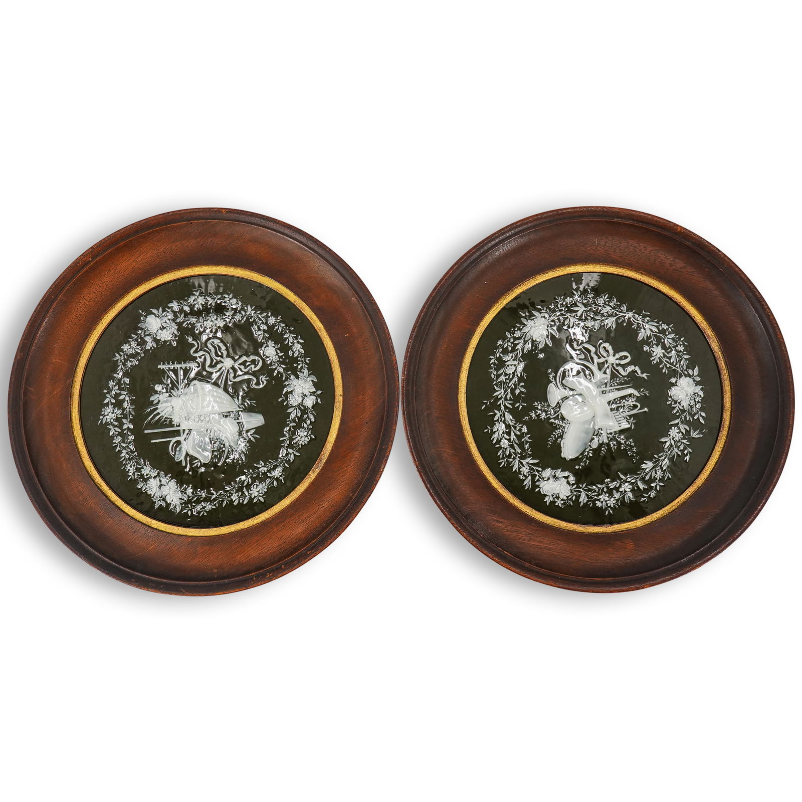 Pair Minton Pate-Sur-Pate Plates By Albion Birks (1 of 12)