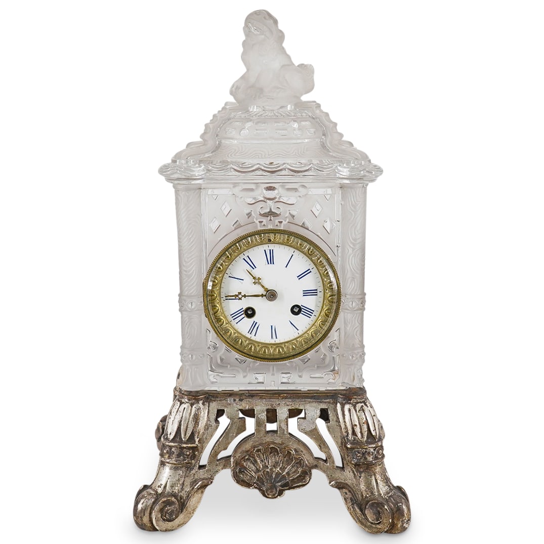 Baccarat & Tiffany Chinoiserie Glass Clock (1 of 19)