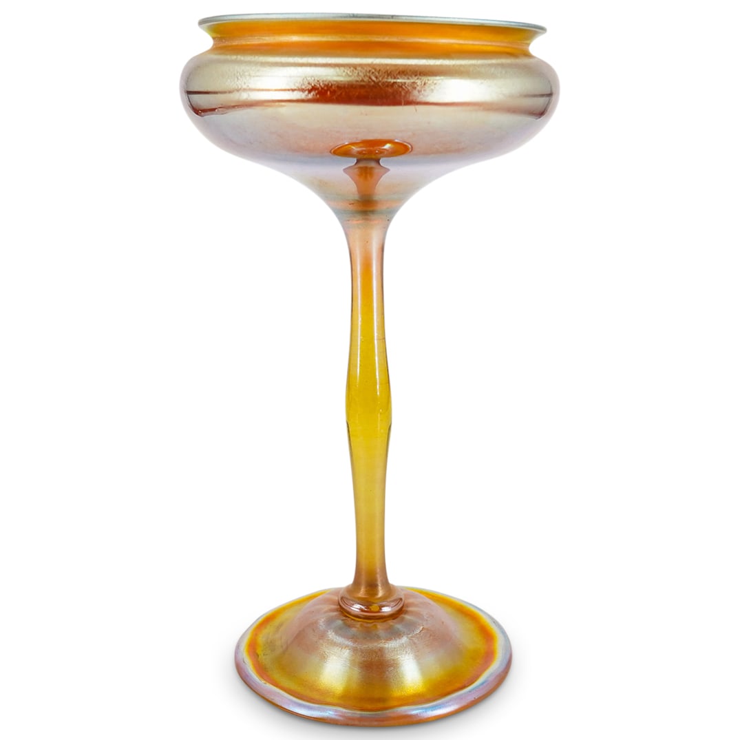 Tiffany Studios Favrile Glass Compote (1 of 6)
