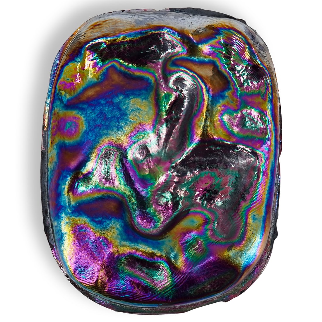 Tiffany Studios Favrile Glass Turtleback TIle (1 of 6)