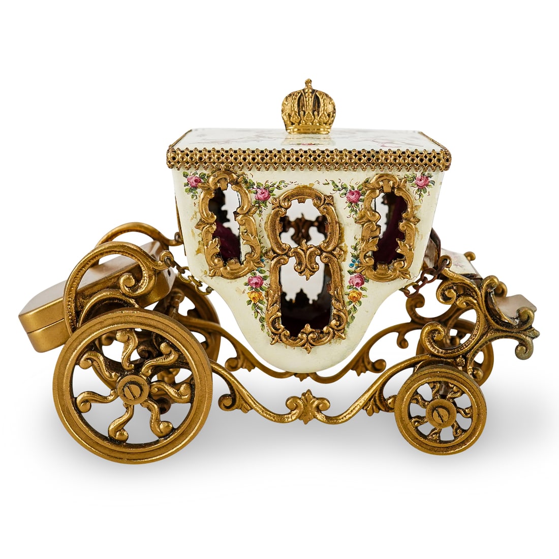 Antique Viennese Enamel Carriage Music Box (1 of 13)