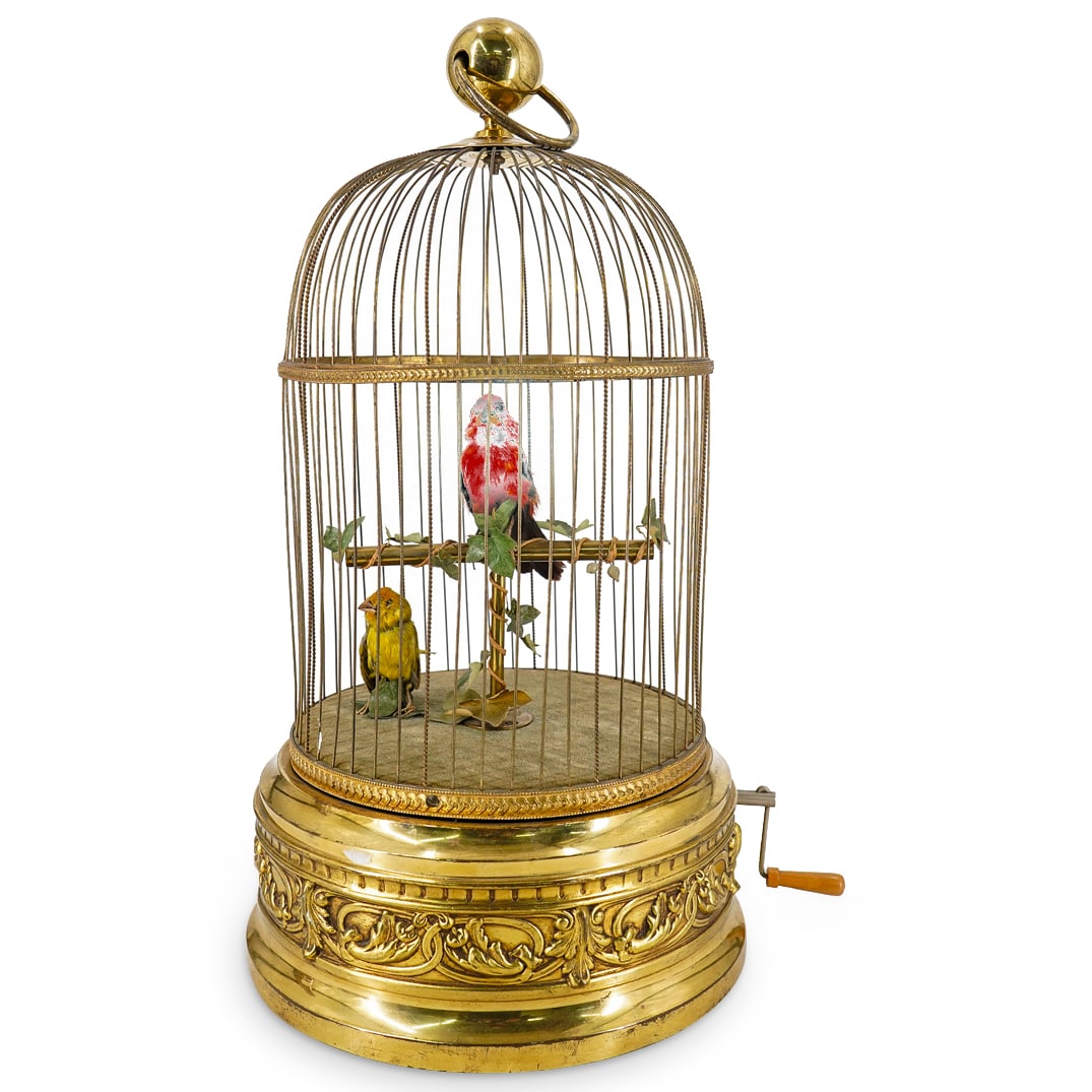 Large Antique French Birds In Cage Automaton (1 of 14)