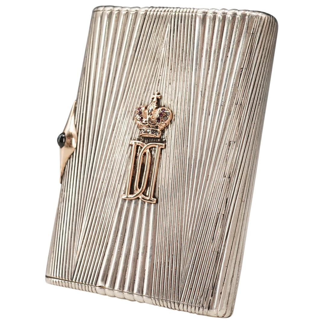 Russian Silver Cigarette Case (Possibly Faberge) (1 of 13)