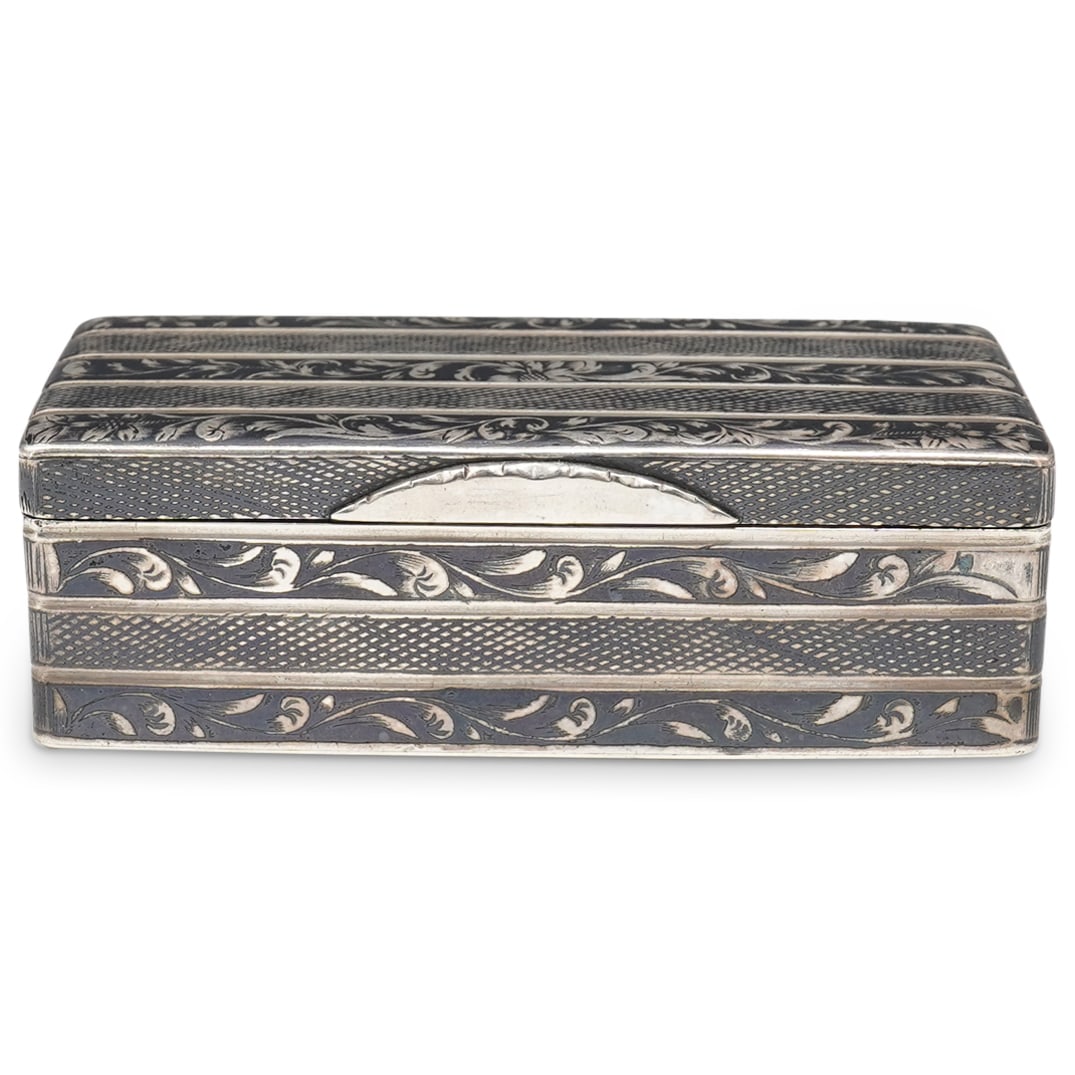 Russian Silver Niello Snuff Box (1 of 13)