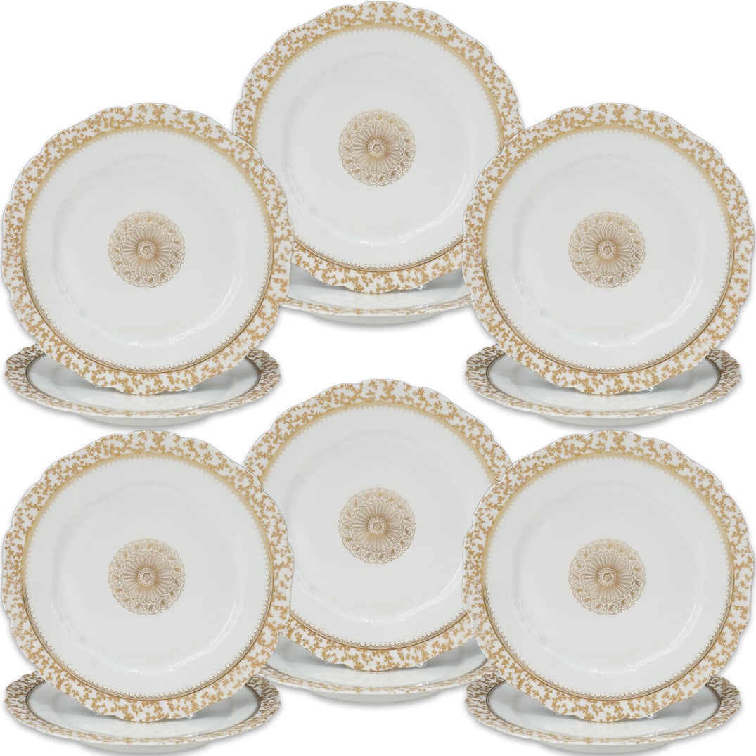 (12 Pc) Antique Charles Field Haviland Limoges Porcelain Plates (1 of 9)