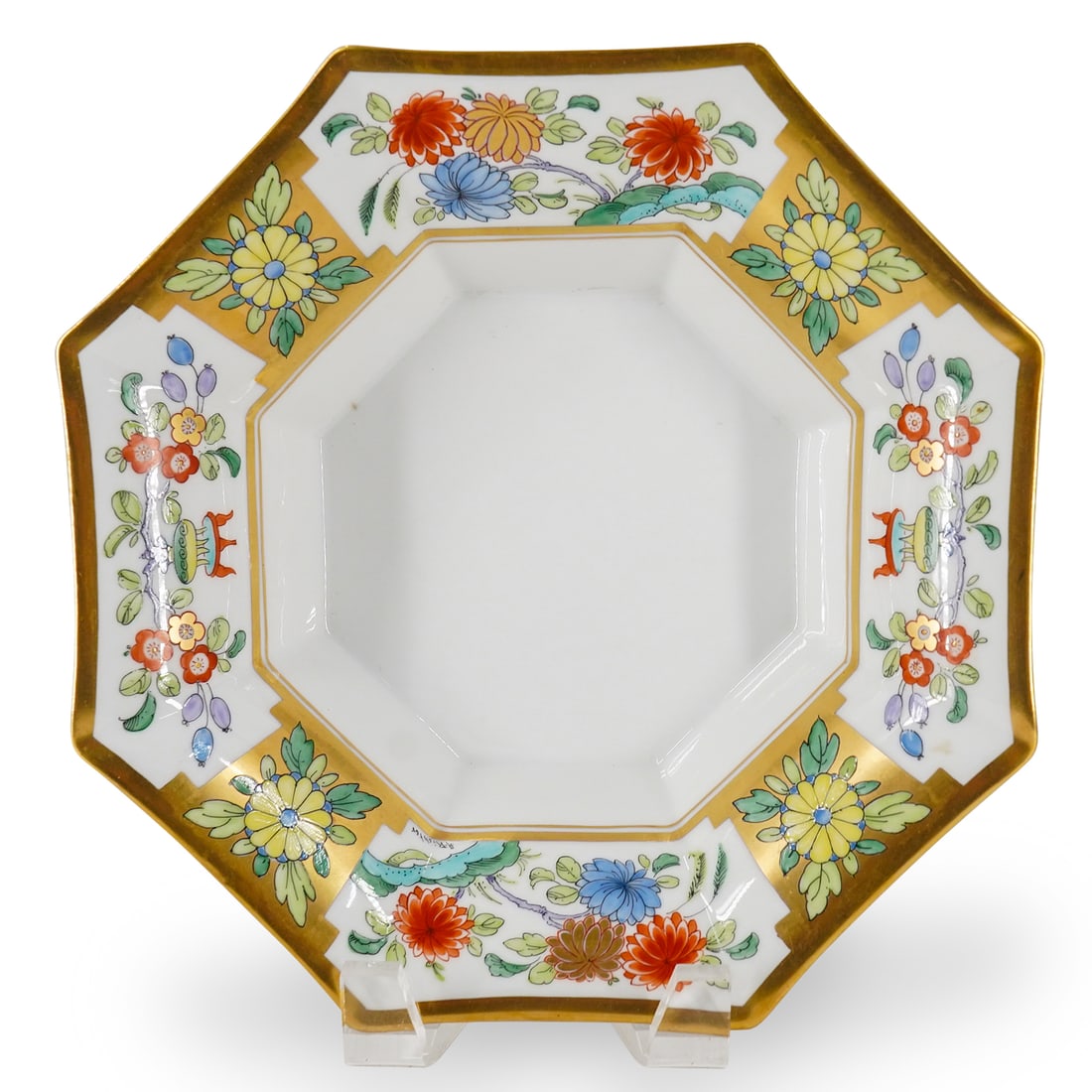 WA Pickard China Hand Painted Octagonal Chinoiserie Bowl (1 of 9)