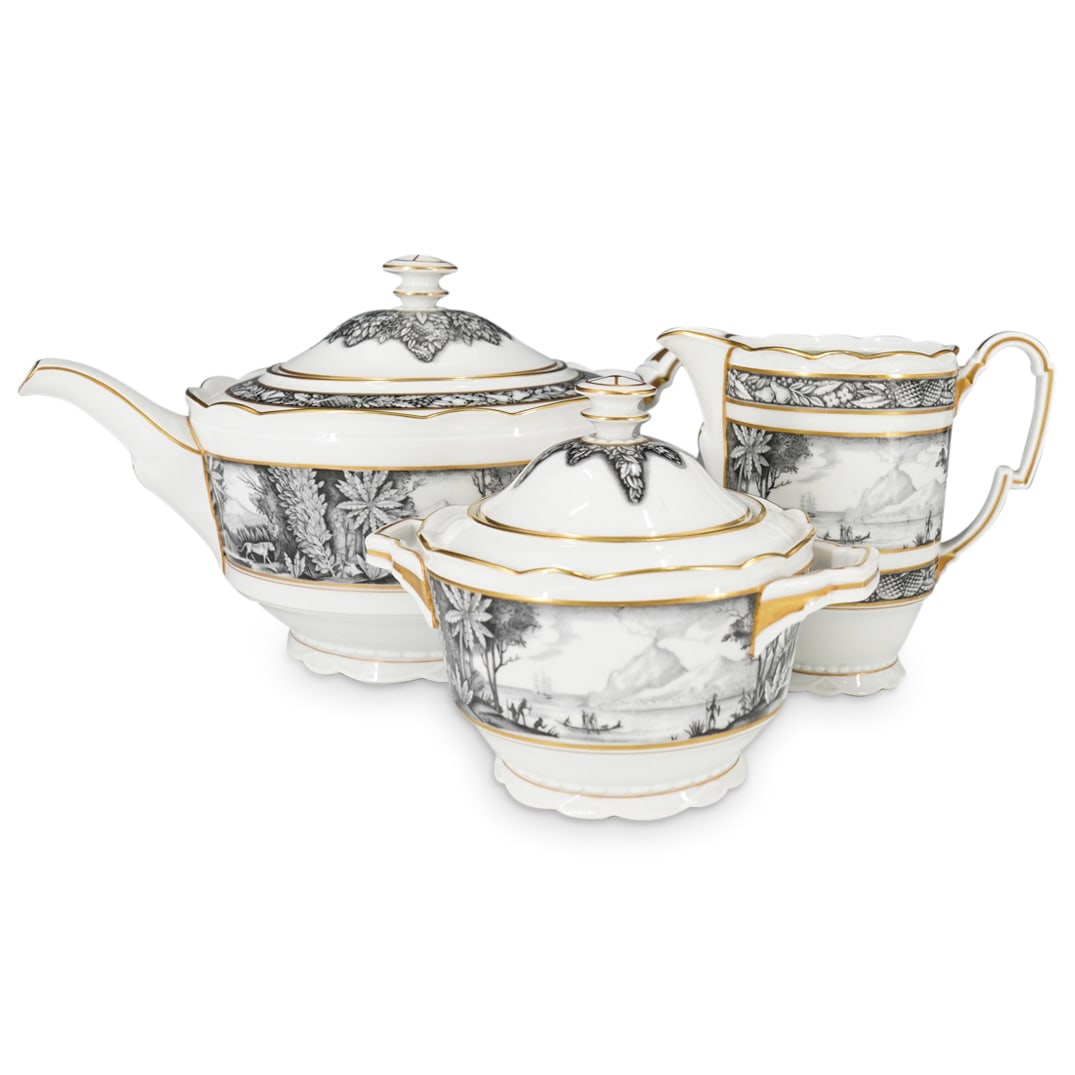 (3 Pc) Pirkenhammer Porcelain Tea Set (1 of 13)