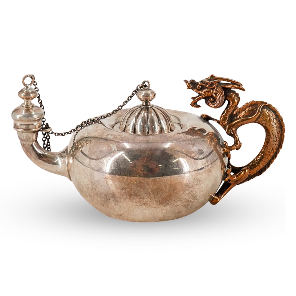 Antique Gorham Silver & Mixed Metal Cigar Lighter (1 of 7)