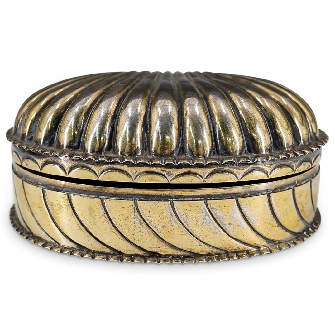 Victorian Silver Shell Trinket Box (1 of 6)