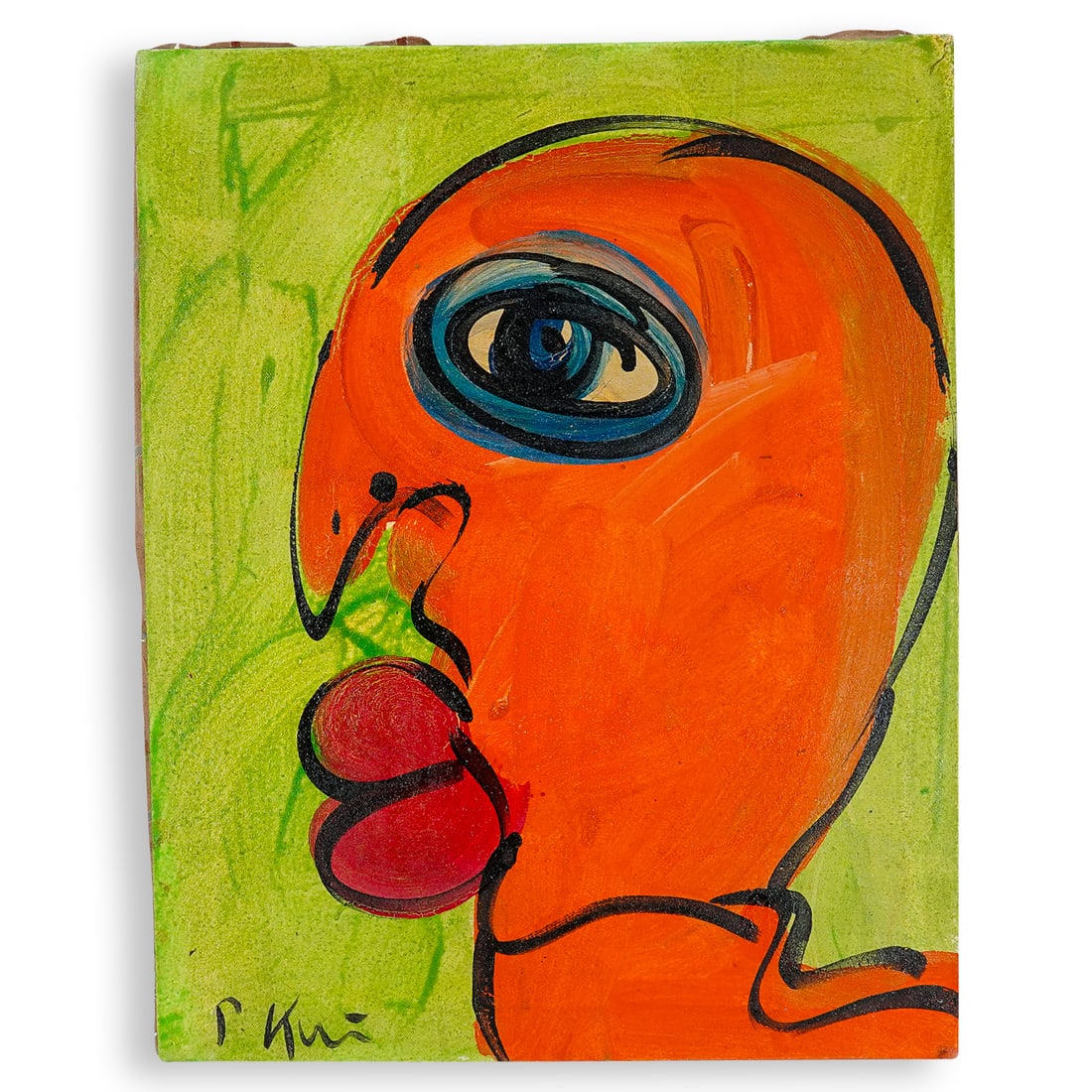 Peter Robert Keil (German, B. 1942) Hook Nosed Portrait Oil On Canvas (1 of 6)