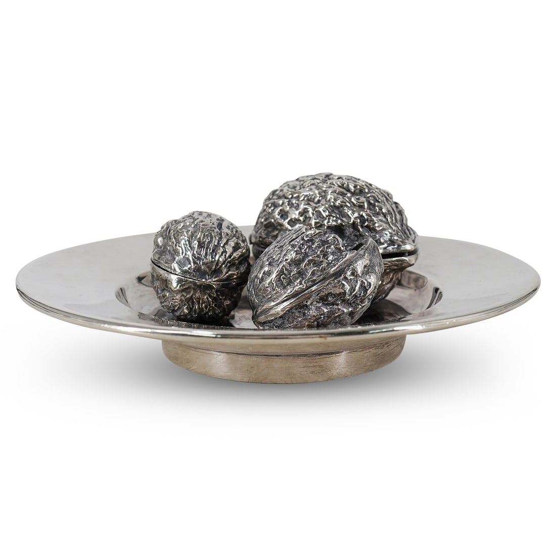 Novelty Silver Plated Nut Inkstand (1 of 11)