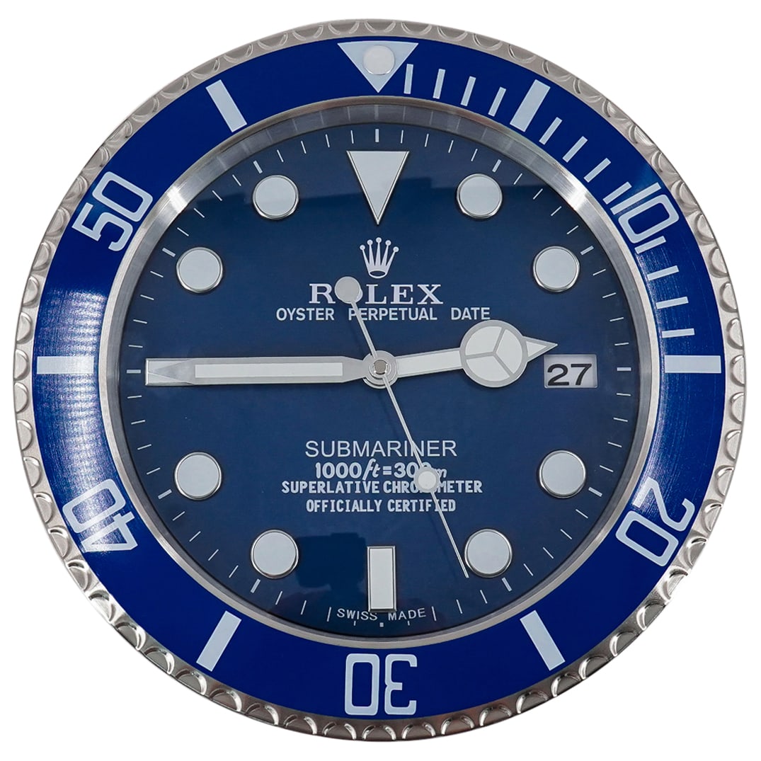 Rolex Oyster Style Perpetual Date Submariner Wall Clock (1 of 12)