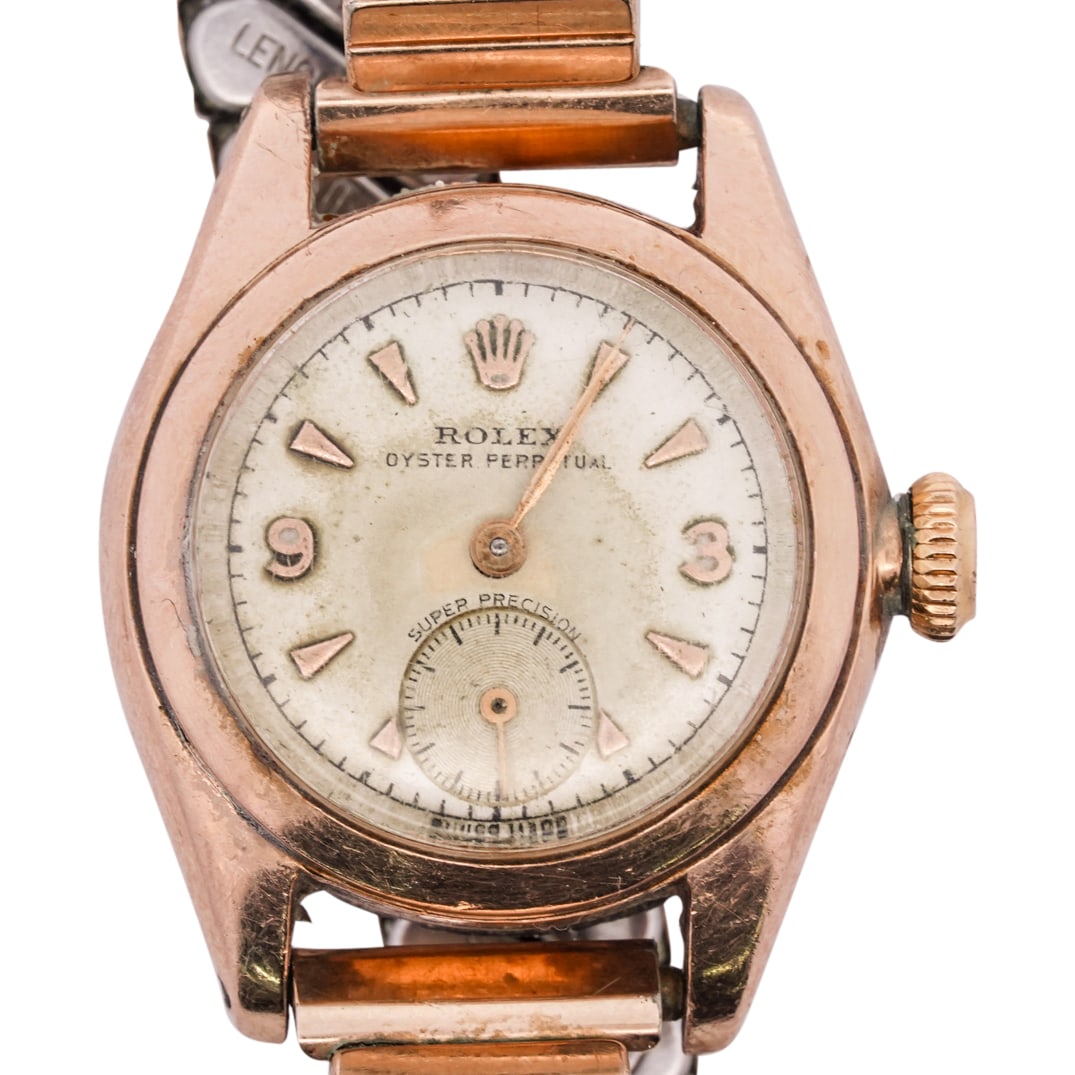 Vintage Rolex Oyster Perpetual 18k Gold Watch (1 of 6)