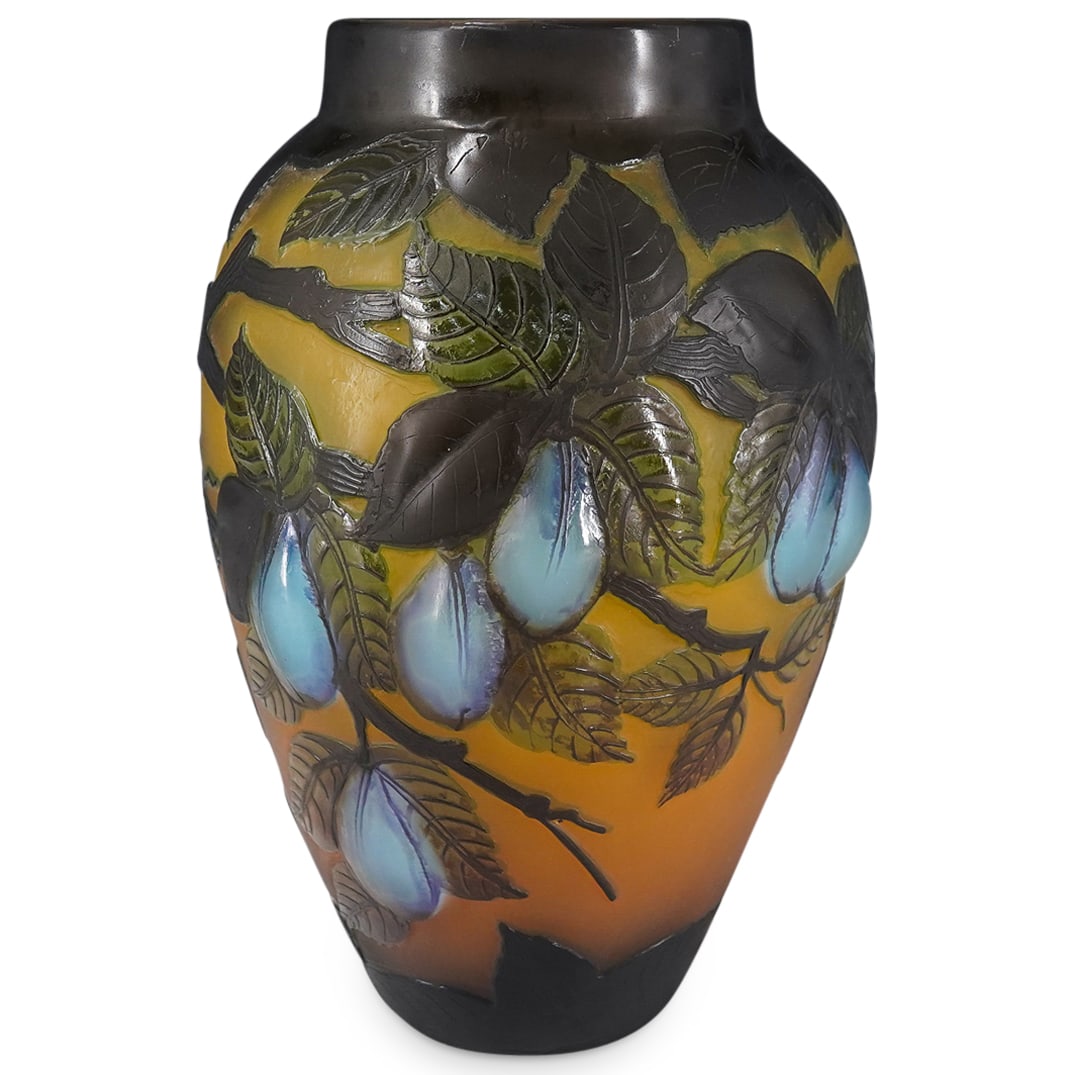 Antique French Cameo Glass Pear Vase (1 of 10)