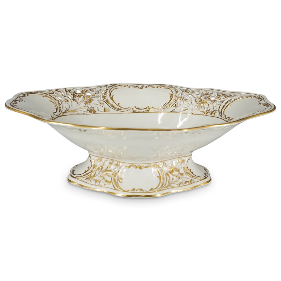 Dresden Porcelain Pedestal Dish (1 of 6)