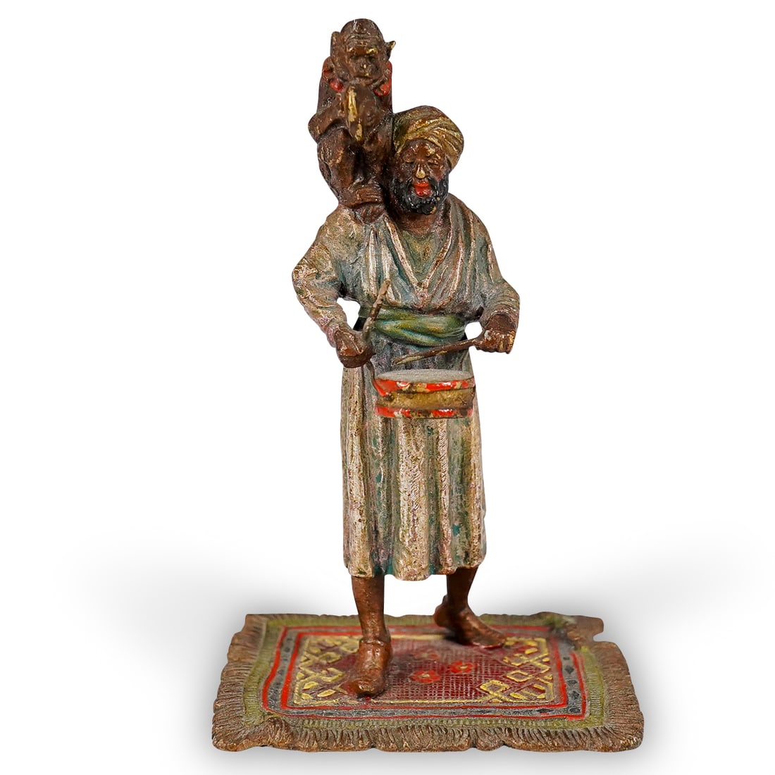 Vienna Bronze Orientalist Man and Monkey Figurine (1 of 7)